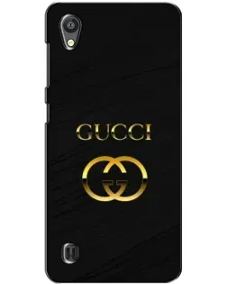 Чохол для ZTE Blade A5 з картинкою «Золотий логотип Gucci»