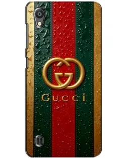 Чохол для ZTE Blade A5 з картинкою «Gucci — фірмова смуга та золото»