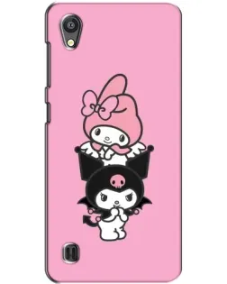 Чехол для ZTE Blade A5 с картинкой «My Melody и Kuromi» Чехол для ZTE Blade A5 с картинкой «My Melody и Kuromi»