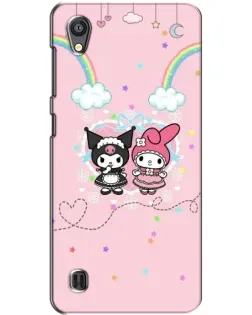 Чехол для ZTE Blade A5 с картинкой «My Melody и Kuromi» Чехол для ZTE Blade A5 с картинкой «My Melody и Kuromi»
