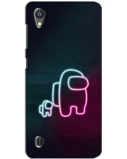 Чохол для ZTE Blade A5 з картинкою «Among Us неон-арт»