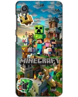 Чохол для ZTE Blade A5 з картинкою «Замок Minecraft»