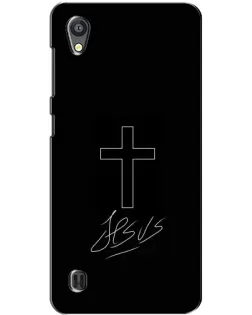 Чехол для ZTE Blade A5 с картинкой «Графический крест Jesus» Чехол для ZTE Blade A5 с картинкой «Графический крест Jesus»