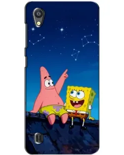 Чехол для ZTE Blade A5 с картинкой «Губка Боб и Патрик ночью» Чехол для ZTE Blade A5 с картинкой «Губка Боб и Патрик ночью»