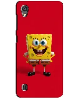 Чохол для ZTE Blade A5 з картинкою «Спанч Боб на червоному»