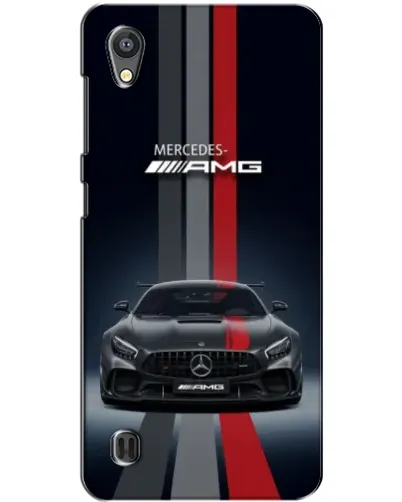 Чехол для ZTE Blade A5 с картинкой «Mercedes — белый карбон»