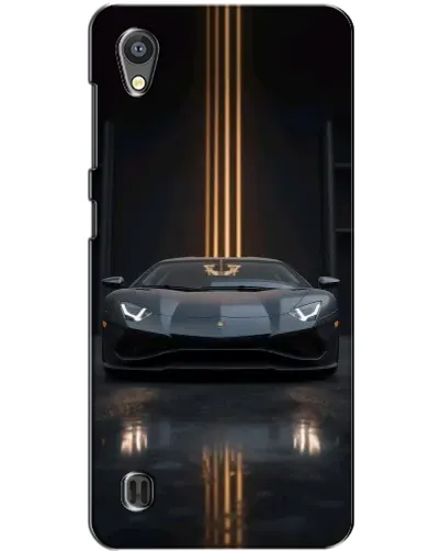 Чехол для ZTE Blade A5 с картинкой «Lamborghini золотые линии»