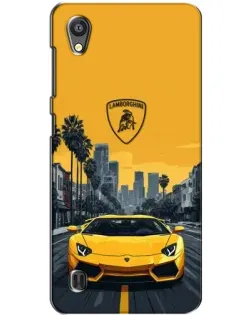 Чехол для ZTE Blade A5 с картинкой «Желтый Lamborghini город» Чехол для ZTE Blade A5 с картинкой «Желтый Lamborghini город»