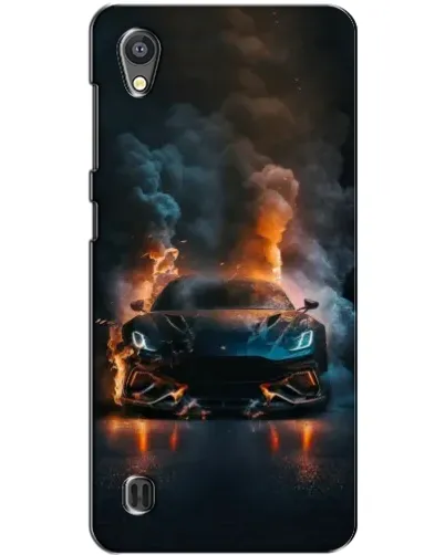 Чехол для ZTE Blade A5 с картинкой «Lamborghini дымная эстетика»
