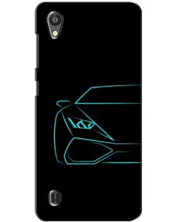 Чехол для ZTE Blade A5 с картинкой «Голубой силуэт Lamborghini» Чехол для ZTE Blade A5 с картинкой «Голубой силуэт Lamborghini»