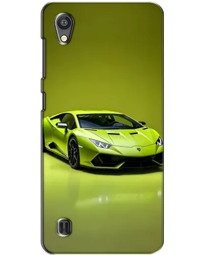 Чехол для ZTE Blade A5 с картинкой «Салатовый Lamborghini Huracan»