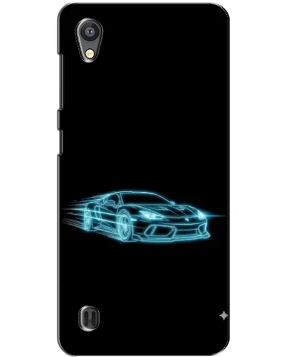 Чехол для ZTE Blade A5 с картинкой «Неоновый контур Lamborghini»