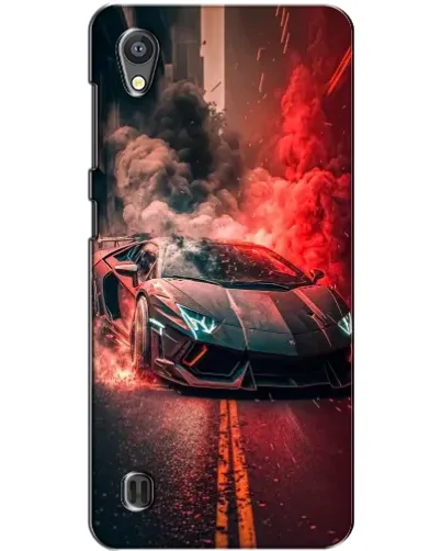 Чехол для ZTE Blade A5 с картинкой «Lamborghini красный дым»