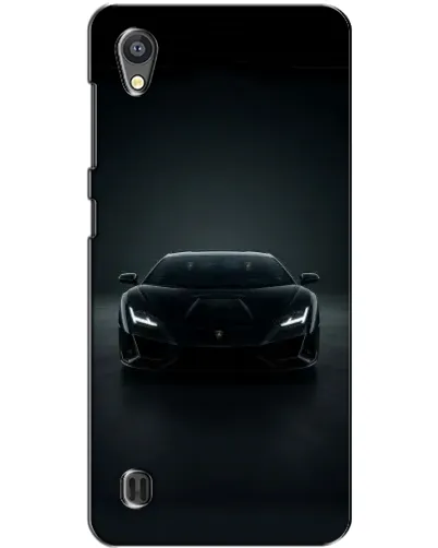Чехол для ZTE Blade A5 с картинкой «Черный Lamborghini Aventador»