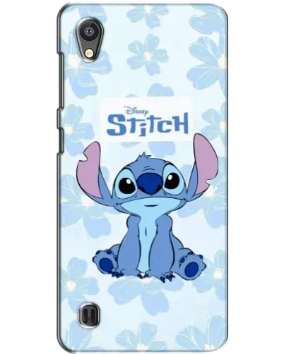 Чехол для ZTE Blade A5 с картинкой «Stitch среди цветов»