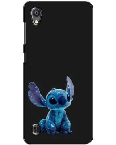 Чехол для ZTE Blade A5 с картинкой «Стич на черном»