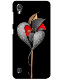 Чехол для ZTE Blade A5 с картинкой «Серебряный фантазийный цветок»
