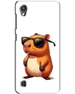 Чохол для ZTE Blade A5 з картинкою «Капібара в окулярах»