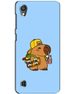 Чохол для ZTE Blade A5 з картинкою «Капібара на скейті»