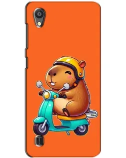 Чохол для ZTE Blade A5 з картинкою «Капібара на скутері»