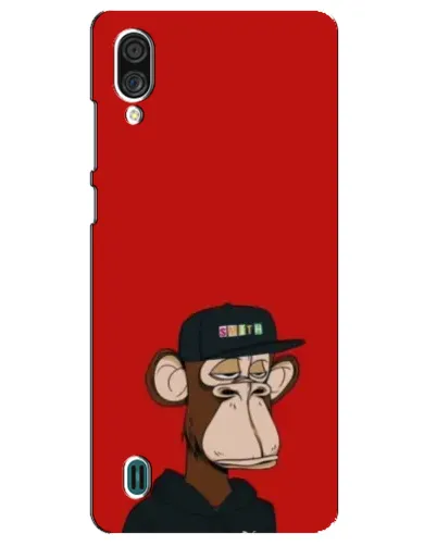 Чехол для ZTE Blade A51 Lite с картинкой «Bored Ape — красный фон» Чехол для ZTE Blade A51 Lite с картинкой «Bored Ape — красный фон»