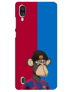 Чехол для ZTE Blade A51 Lite с картинкой «Bored Ape — фанат Барсы» Чехол для ZTE Blade A51 Lite с картинкой «Bored Ape — фанат Барсы»