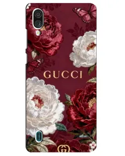 Чехол для ZTE Blade A51 Lite с картинкой «Gucci — бордовые розы» Чехол для ZTE Blade A51 Lite с картинкой «Gucci — бордовые розы»