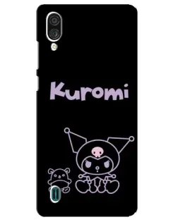 Чехол для ZTE Blade A51 Lite с картинкой «Kuromi — черный минимализм» Чехол для ZTE Blade A51 Lite с картинкой «Kuromi — черный минимализм»