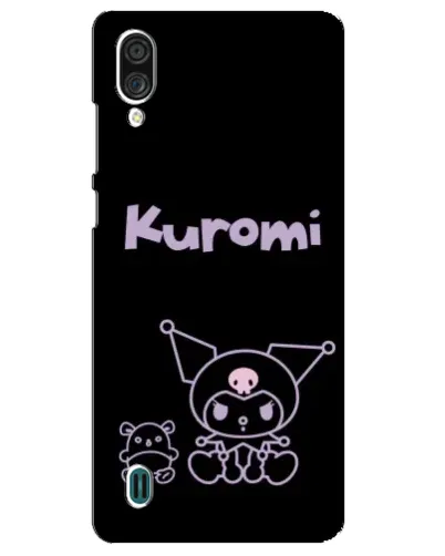Чехол для ZTE Blade A51 Lite с картинкой «Kuromi — черный минимализм»