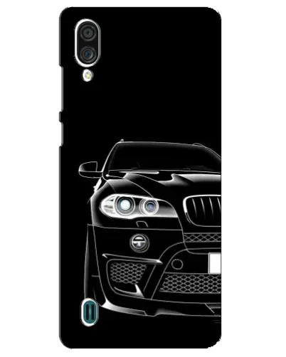 Чехол для ZTE Blade A51 Lite с картинкой «Темный силуэт BMW»