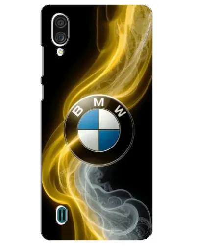 Чехол для ZTE Blade A51 Lite с картинкой «Золотистый дым BMW»