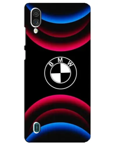 Чехол для ZTE Blade A51 Lite с картинкой «Логотип BMW и неоновые дуги»