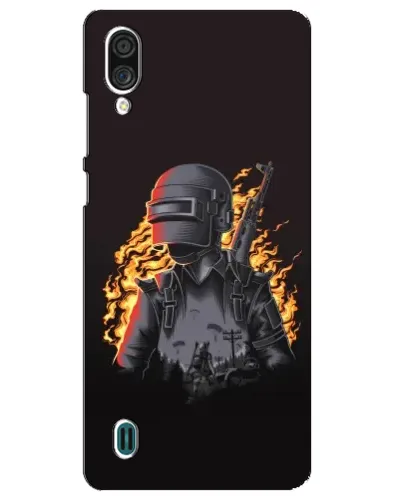 Чехол для ZTE Blade A51 Lite с картинкой «PUBG — огненный силуэт» Чехол для ZTE Blade A51 Lite с картинкой «PUBG — огненный силуэт»