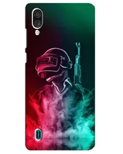 Чехол для ZTE Blade A51 Lite с картинкой «PUBG — огненный воин»