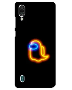 Чехол для ZTE Blade A51 Lite с картинкой «Among Us неоновое сияние»