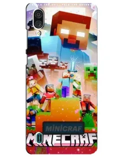 Чехол для ZTE Blade A51 Lite с картинкой «Minecraft герои игры»