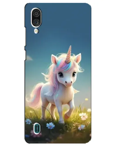 Чехол для ZTE Blade A51 Lite с картинкой «Единорог на поляне»