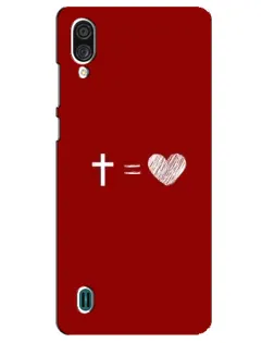 Чехол для ZTE Blade A51 Lite с картинкой «Уравнение любви» Чехол для ZTE Blade A51 Lite с картинкой «Уравнение любви»