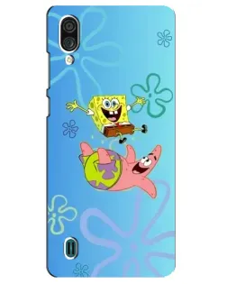 Чохол для ZTE Blade A51 Lite з картинкою «Спанч Боб та Патрік»