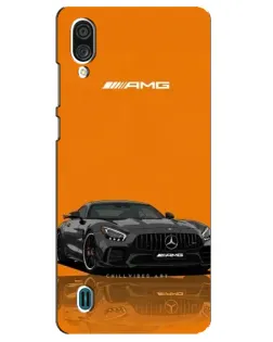 Чехол для ZTE Blade A51 Lite с картинкой «Оранжевый Mercedes AMG»