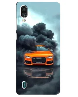 Чехол для ZTE Blade A51 Lite с картинкой «Audi в облаках дыма»