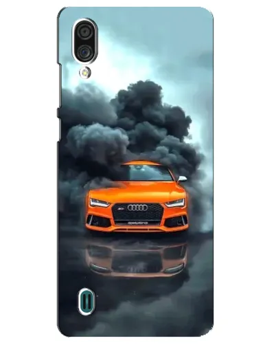 Чехол для ZTE Blade A51 Lite с картинкой «Audi в облаках дыма»