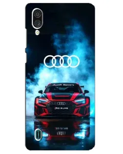 Чехол для ZTE Blade A51 Lite с картинкой «Audi Sport — неон»