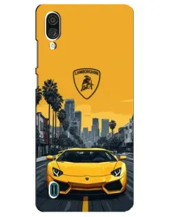 Чехол для ZTE Blade A51 Lite с картинкой «Желтый Lamborghini город» Чехол для ZTE Blade A51 Lite с картинкой «Желтый Lamborghini город»
