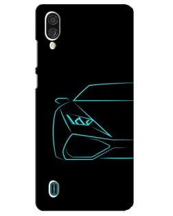 Чехол для ZTE Blade A51 Lite с картинкой «Голубой силуэт Lamborghini» Чехол для ZTE Blade A51 Lite с картинкой «Голубой силуэт Lamborghini»