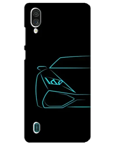 Чехол для ZTE Blade A51 Lite с картинкой «Голубой силуэт Lamborghini» Чехол для ZTE Blade A51 Lite с картинкой «Голубой силуэт Lamborghini»
