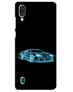 Чехол для ZTE Blade A51 Lite с картинкой «Неоновый контур Lamborghini» Чехол для ZTE Blade A51 Lite с картинкой «Неоновый контур Lamborghini»