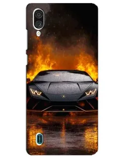 Чехол для ZTE Blade A51 Lite с картинкой «Lamborghini в огне» Чехол для ZTE Blade A51 Lite с картинкой «Lamborghini в огне»