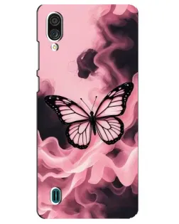 Чехол для ZTE Blade A51 Lite с картинкой «Бабочка в дыму»
