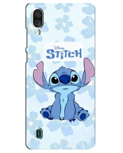 Чехол для ZTE Blade A51 Lite с картинкой «Stitch среди цветов»